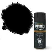 Rust-Oleum Painter's Touch Black Matt Decorative Spray Paint 400 Ml