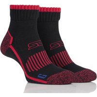 Mens 2 Pair Storm Bloc With BlueGuard Ankle High Walking Socks