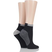 Ladies 2 Pair Elle Sport Non-Cushioned Anklet Socks