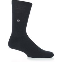 Mens 1 Pair Gentle Grip Cushioned Foot Plain Charcoal Socks
