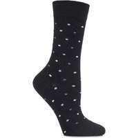 Ladies 1 Pair J. Alex Swift Spotty Fine Cotton Socks