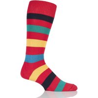 Mens 1 Pair Sockshop Of London Bold Broad Stripe Cotton Socks