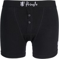 Mens 1 Pack Pringle Button Fly Cotton Fitted Boxer Shorts