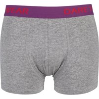 Mens 1 Pack SockShop Dare To Wear Bamboo Hipster Trunks In Grey