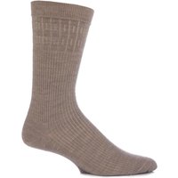 Mens 1 Pair Viyella Softouch Non Elastic Wool Socks With Hand Linked Toe