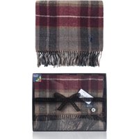 Mens 1 Pack Viyella Gift Boxed Wool Cashmere Blend Checked Scarf