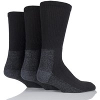 Mens 3 Pair Workforce Calf Length Safety Boot Socks Size 12 - 14