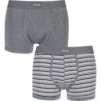 Mens 2 Pack Jeep Dual Stripe And Plain Hipster Trunks