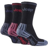 Mens 3 Pair Jeep Cushioned Cotton Sports Socks