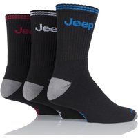 Mens 3 Pair Jeep Classic Cotton Sports Socks