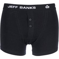 Mens Jeff Banks Leeds Buttoned* Cotton Boxer Shorts
