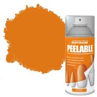 Rust-Oleum Orange Matt Peelable Spray Paint 150 Ml