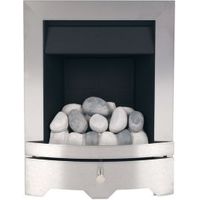 Valor Seattle Silver & Black Inset Gas Fire