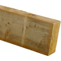 Treated Sawn Timber (T)47mm (W)100mm (L)2400mm Pack Of 4