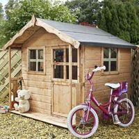 5X5 Poppy Wooden Playhouse With Base