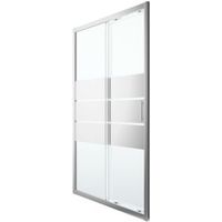 Cooke & Lewis Beloya 2 Panel Sliding Shower Door With Mirror Glass (W)1200mm