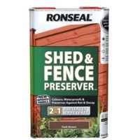 Ronseal Dark Brown Shed & Fence Preserver 5L
