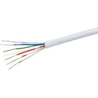 Tristar White 2 Pair Telephone Cable 25m