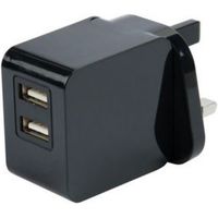 I-Star Black USB Mains Charger