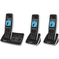BT 6500 Black Cordless Digital Telephone With Answering Machine - Trio Handset