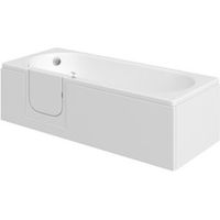 Cooke & Lewis LH Acrylic Straight Bath (L)1700mm (W)700mm