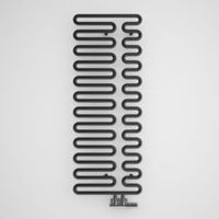 Terma Swale Metallic Black Towel Radiator (H)1244mm (W)465mm