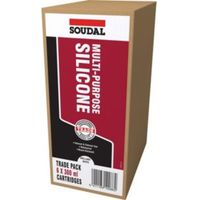 Soudal Multi-Purpose Clear Sealant Pack Of 6