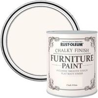Rust-Oleum Chalk White Chalky Furniture Paint 2.5L