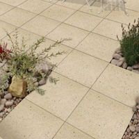 Cream Panache Grounded Paving Slab (L)450 (W)450mm Pack Of 40