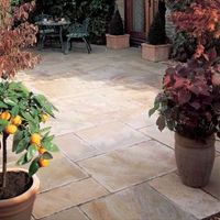 Sunset Buff Natural Sandstone Mixed Size Paving Pack (L)4570mm (W)3340mm 15.30 M²