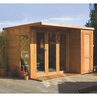 10X8 Combi Garden Room Shiplap Timber Summerhouse & Store With Assembly Service