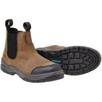 Rigour Brown Full Grain Leather Steel Toe Cap Dealer Boots Size 10