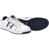 Rigour Navy & White Action Leather Steel Toe Cap Trainers Size 10