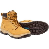 Rigour Wheat Full Grain Leather Steel Toe Cap Safety Work Boots Size 10