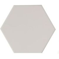 City Chic White Satin Hexagon Ceramic Wall Tile Pack Of 50 (L)150mm (W)173mm