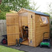 7X5 Apex Shiplap+ Wooden Shed Base Included