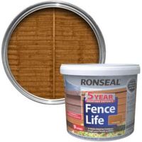 Ronseal 5 Year Fence Life Harvest Gold Matt Shed & Fence Stain 9L