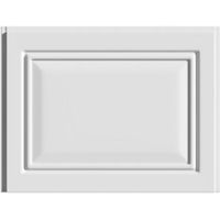 Cooke & Lewis Pienza Deco Gloss White Straight End Panel (W)750mm