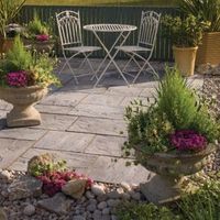 Weathered Grey Ashbourne Mixed Size Paving Pack (L)3600 (W)3600mm