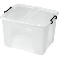 Strata Clear 65L Plastic Storage Box