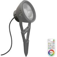 Idual Pallas Grey LED External Spotlight With Remote