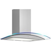 Designair GCLED60SS Stainless Steel Curved Glass Cooker Hood (W) 600mm