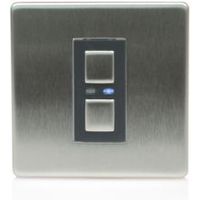 LightwaveRF Single Stainless Steel Dimmer Switch
