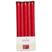 Spaas Red Unscented Taper Candle Pack Of 10