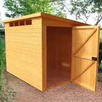 10X10 Security Cabin Pent Shiplap Wooden Shed