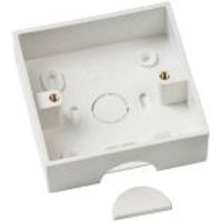 D-Line ABS Plastic White Socket Box (W)90mm Pack Of 1