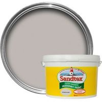 Sandtex Plymouth Grey Smooth Matt Masonry Paint 10L