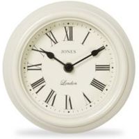 Jones Clocks Frankie Traditional Cream Analogue Wall Clock