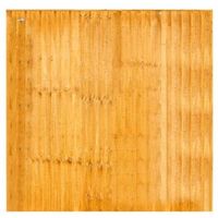 Feather Edge Overlap Fence Panel (W)1.83m (H)1.5m Pack Of 3
