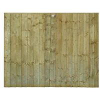 Professional Feather Edge Overlap Fence Panel (W)1.83m (H)1.5m Pack Of 5